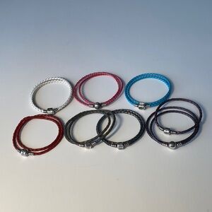Pandora Leather Bracelet Bundle